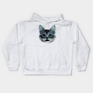 Glitch house cat Kids Hoodie